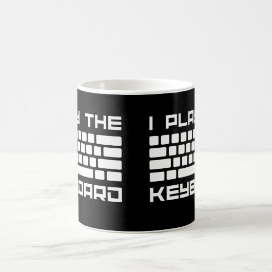 I Play the Keyboard - Computer Programming - Coder Kaffeetasse (Mittel)
