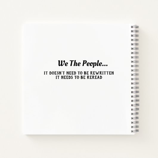 I Pledge Spiral Notebook Notizblock (Rückseite)