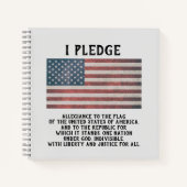 I Pledge Spiral Notebook Notizblock (Vorderseite)
