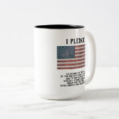 I Pledge T - Shirt Zweifarbige Tasse (VorderseiteRechts)