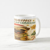 “I Plugging Love Christmas” Cute Christmas Pug Mug Kaffeetasse (VorderseiteRechts)