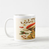 “I Plugging Love Christmas” Cute Christmas Pug Mug Kaffeetasse (Links)