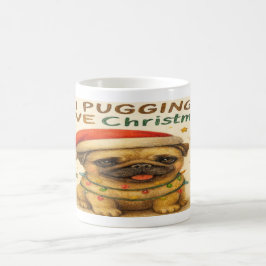 “I Plugging Love Christmas” Hand Drawing Kaffeetasse