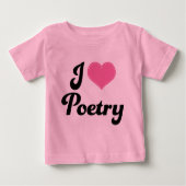 I Poesie der Liebe-(Herz) Baby T-shirt (Vorderseite)