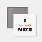 I Polargleichung (Herz) Math Magnet (Vorderseite/Rückseite)