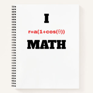 I Polargleichung (Herz) Math Notizblock