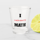 I Polargleichung (Herz) Math Schnapsglas (Vorderseite)