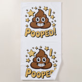I Pooped Strandtuch (Vorderseite)