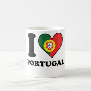 I portugiesisches Flaggen-Herz Liebe-Portugals Kaffeetasse