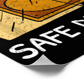 I Practice Safe Decks Trading Card Game Pun Humor  Poster (Ecke)