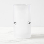 I Predigen der Liebe-(Herz) Mattglas Bierglas (Mittel)