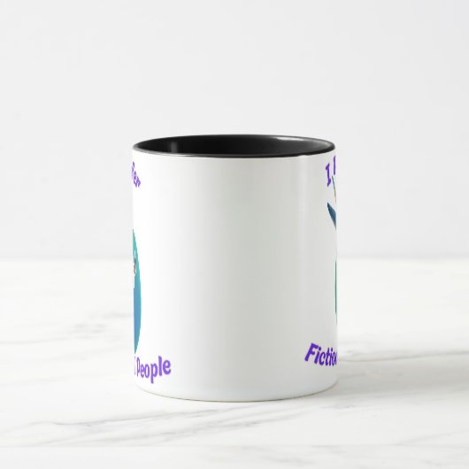 I Prefer Fictional People Mug for Writers Readers Tasse (Zentrum)