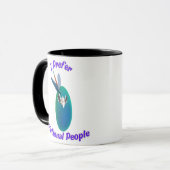 I Prefer Fictional People Mug for Writers Readers Tasse (Vorderseite Links)