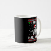 I Prefer Halloween Christmas Sweater Funny Holiday Kaffeetasse (VorderseiteRechts)