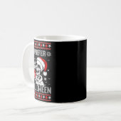 I Prefer Halloween Christmas Sweater Skeleton Ugly Kaffeetasse (Vorderseite Links)