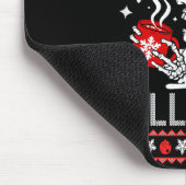 I Prefer Halloween Christmas Sweater Skeleton Ugly Mousepad (Ecke)