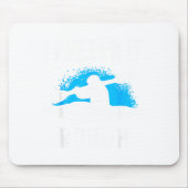 I Prefer It Rough Funny White Water Kayak Mousepad (Vorne)