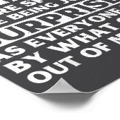 I Prefer Not To Think Before Speaking Funny Adult  Poster (Ecke)