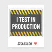 I Produktionstest Aufkleber (Blatt)