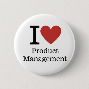 I ❤️ Produktmanagement für Mitarbeiter CUSTOM Butt Button