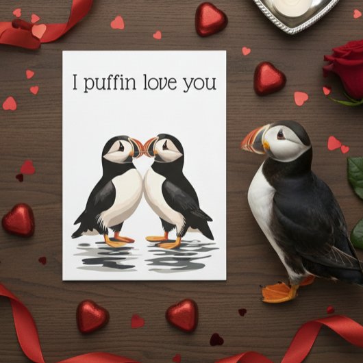 I Puffin Liebe Sie Valentinstag Jahrestag Karte