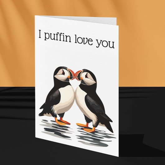I Puffin Liebe Sie Valentinstag Jahrestag Karte