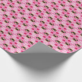 I Puggin Liebe Sie Mops-Verpackungs-Papier - Geschenkpapier (Ecke)