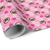 I Puggin Liebe Sie Mops-Verpackungs-Papier - Geschenkpapier (Rolleneckpunkt)