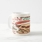 I Pugging Love Christmas: A Christmas Classic Kaffeetasse (Vorderseite Links)