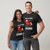 I Pull My Own Sleigh Funny Santa Claus Centaur T-Shirt (Unisex)