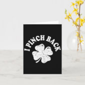 I Punch Ck Funny St Patrick's Day I Pinch Ck 1 Karte (Gelbe Blume)