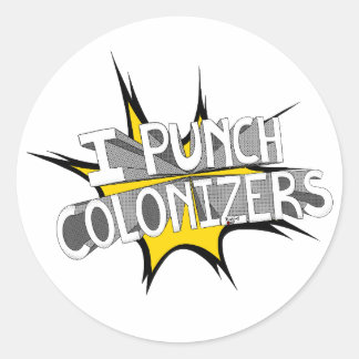 I PUNCH COLONIZERS RUNDER AUFKLEBER