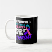 I Punched Thyroid Cancer Funny Thyroid Cancer Surv Kaffeetasse (Links)