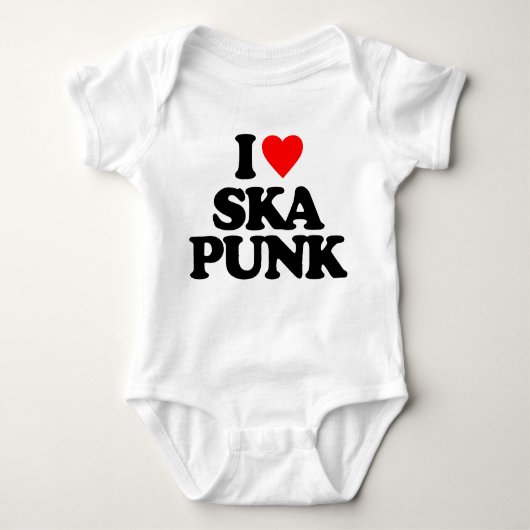 I PUNK DER LIEBE-SKA BABY STRAMPLER (Vorderseite)