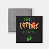 I Put A Cookie In That Oven Couples Christmas Preg Magnet (Vorderseite/Rückseite)