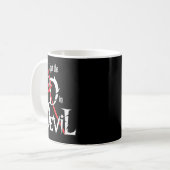 I Put D In Devil Halloween Funny Couple Halloween Kaffeetasse (Vorderseite Links)