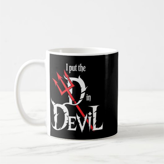 I Put D In Devil Halloween Funny Couple Halloween  Kaffeetasse (Links)
