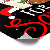 I Put Out For Santa Milk And Cookies Christmas Fun Poster (Ecke)