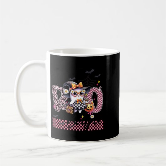 I Put The Boo In Boujee Cute Ghost Leopard Boujie  Kaffeetasse (Links)