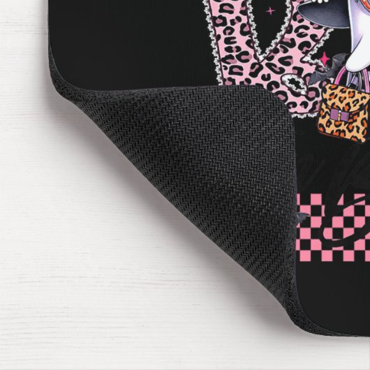 I Put The Boo In Boujee Cute Ghost Leopard Boujie Mousepad (Ecke)