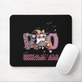 I Put The Boo In Boujee Cute Ghost Leopard Boujie Mousepad (Mit Mouse)