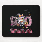 I Put The Boo In Boujee Cute Ghost Leopard Boujie Mousepad (Vorne)