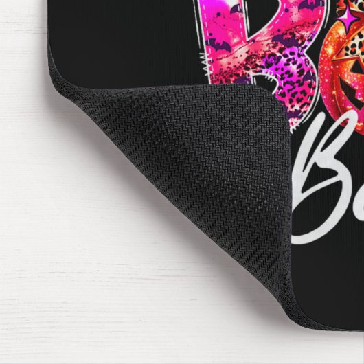 I Put The Boo In Boujee Cute Leopard Boujie Ghost Mousepad (Ecke)