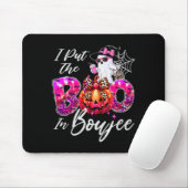I Put The Boo In Boujee Cute Leopard Boujie Ghost Mousepad (Mit Mouse)