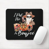 I Put The Boo In Boujee Cute Leopard Boujie Ghost Mousepad (Mit Mouse)