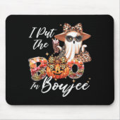 I Put The Boo In Boujee Cute Leopard Boujie Ghost Mousepad (Vorne)