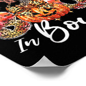 I Put The Boo In Boujee Cute Leopard Boujie Ghost Poster (Ecke)