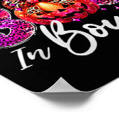 I Put The Boo In Boujee Cute Leopard Boujie Ghost  Poster (Ecke)