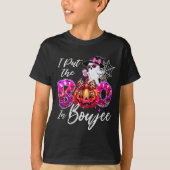 I Put The Boo In Boujee Cute Leopard Boujie Ghost T-Shirt (Vorderseite)