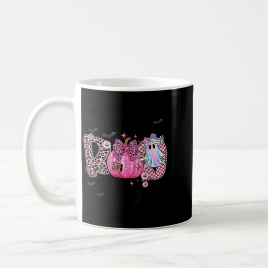 I Put The Boo In Boujee Funny Leopard Boujie Ghost Kaffeetasse (Links)